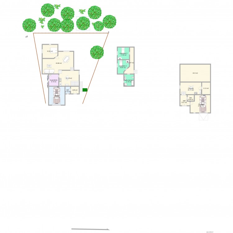 projet maison. Plan de 0 pièce et 0 m2