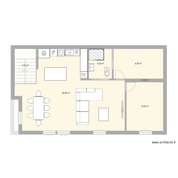 jassans 1. Plan de 13 pièces et 143 m2