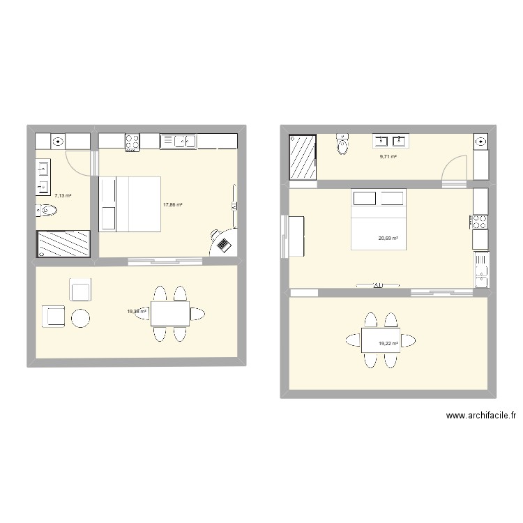 EdenLove. Plan de 6 pièces et 94 m2