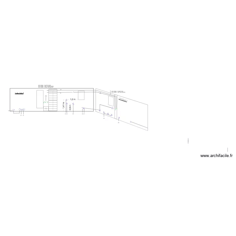 mur RdC Nord. Plan de 