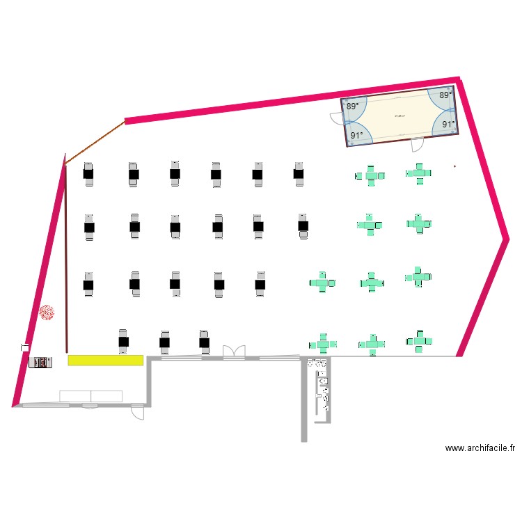 terrasse covd. Plan de 0 pièce et 0 m2