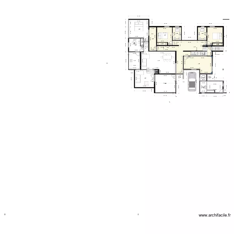 ppBgTc13 ETAGE et escalier. Plan de 