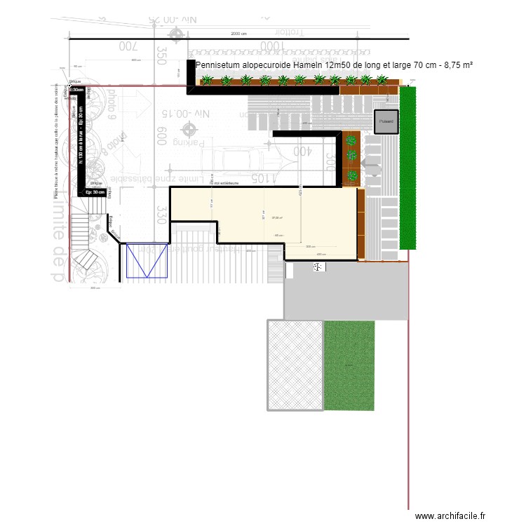 Aménagement extérieur2. Plan de 6 pièces et 76 m2