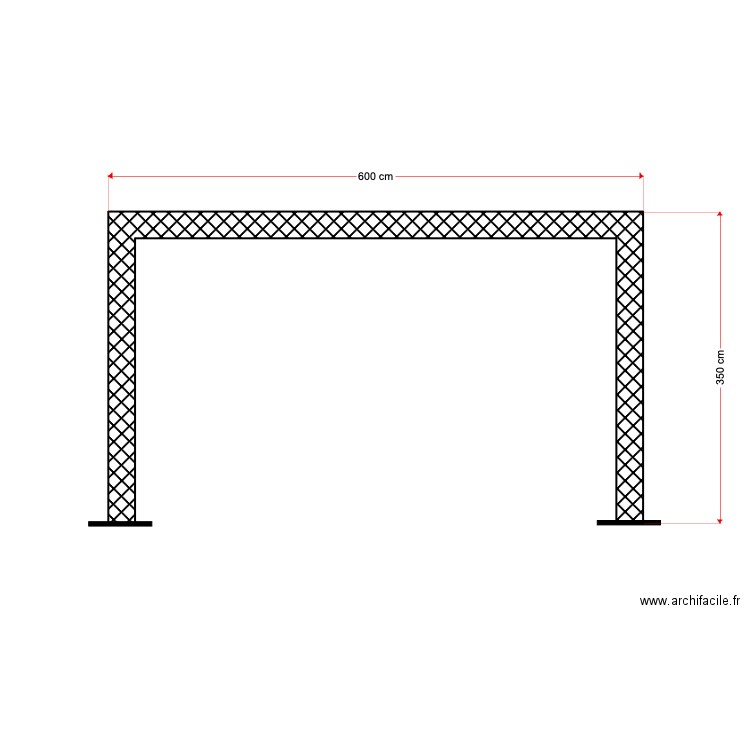 Arche face. Plan de 0 pièce et 0 m2