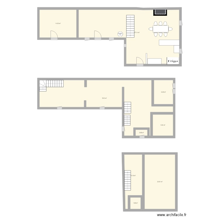 villefranche centre remanié . Plan de 0 pièce et 0 m2