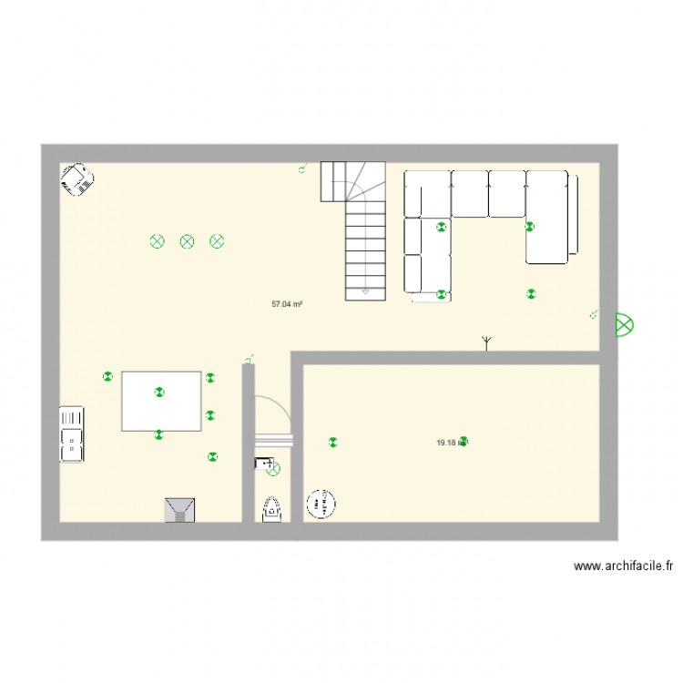 RDC. Plan de 0 pièce et 0 m2