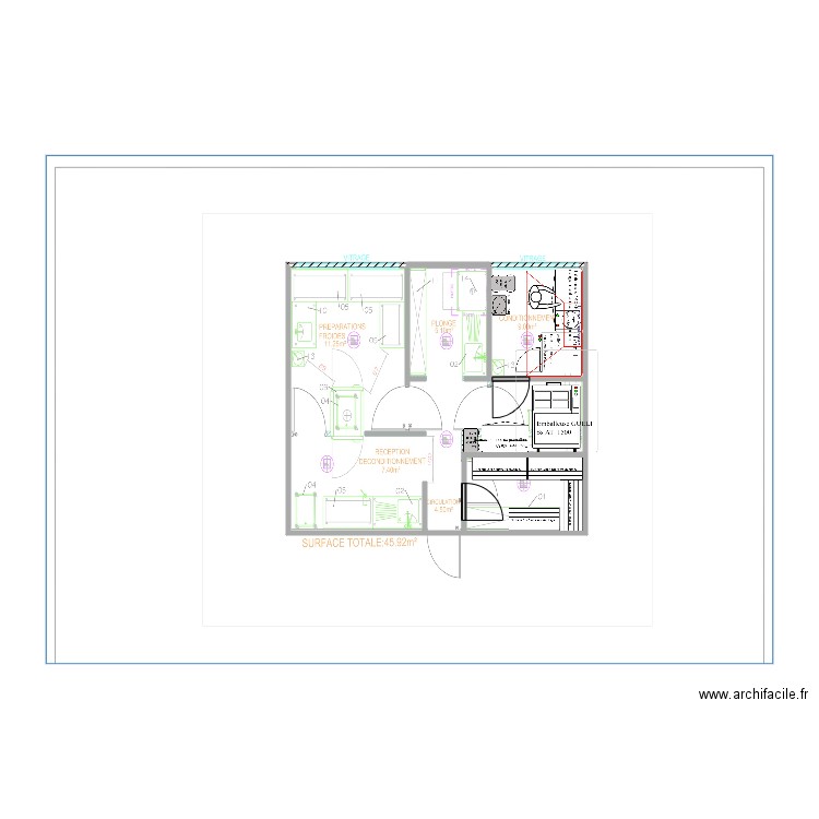 GT Traiteur. Plan de 0 pièce et 0 m2