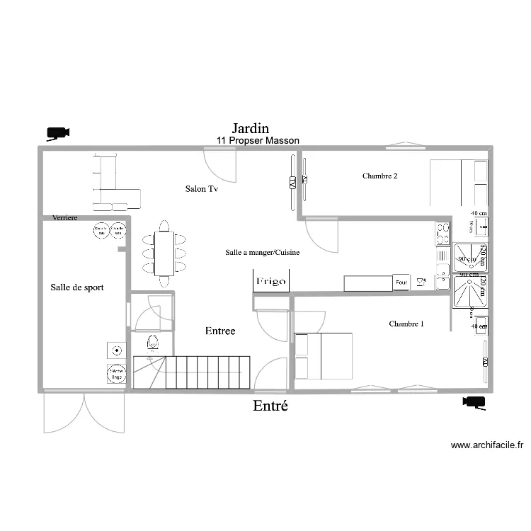 Rez de chaussee prosper . Plan de Rez de chaussee prosper . Plan de