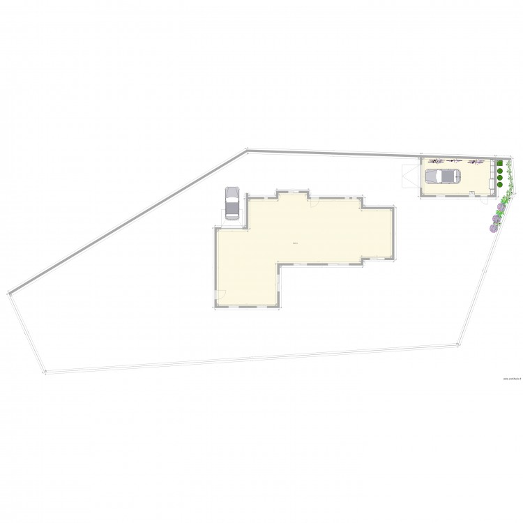 Garage v1. Plan de 0 pièce et 0 m2