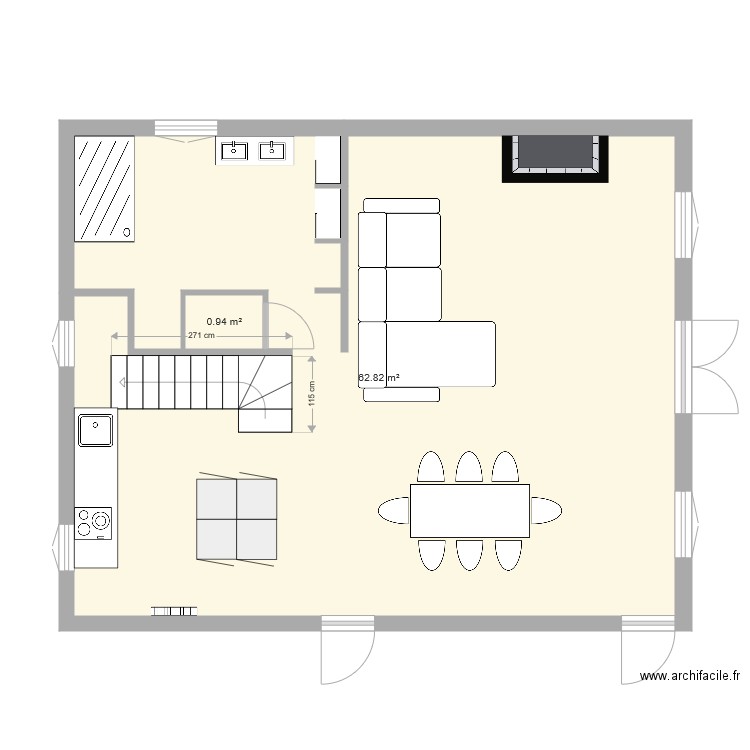 Habitation RDC 2. Plan de 0 pièce et 0 m2