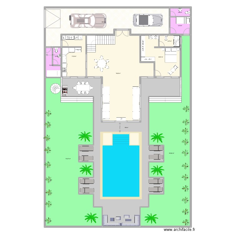 20/30. Plan de 23 pièces et 730 m2