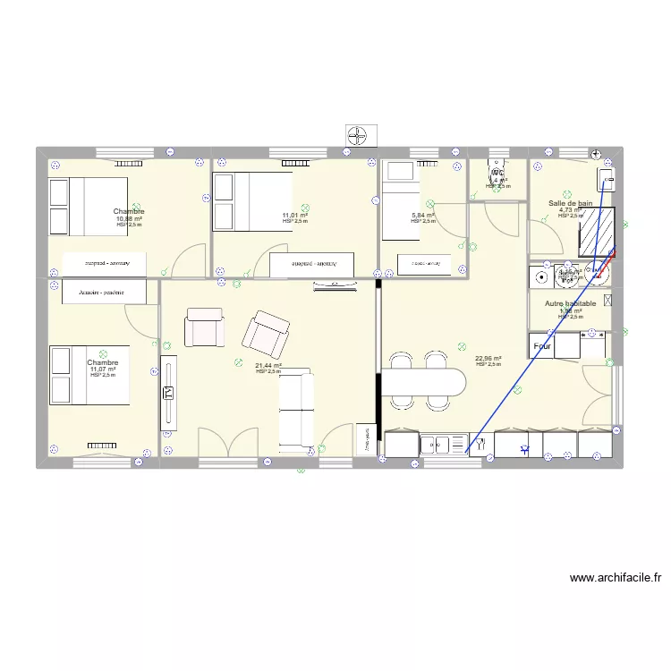 chalet julia. Plan de 