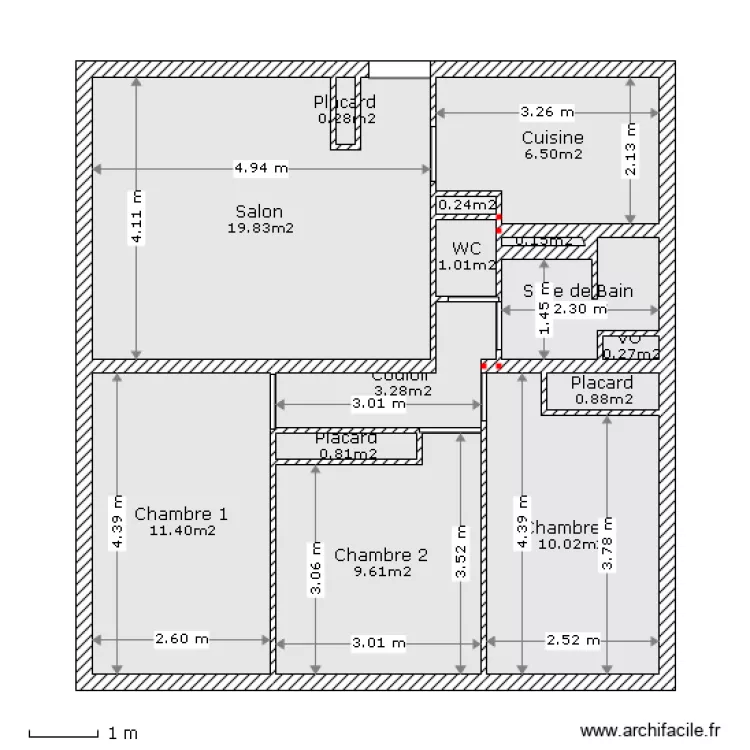 appartement. Plan de appartement. Plan de