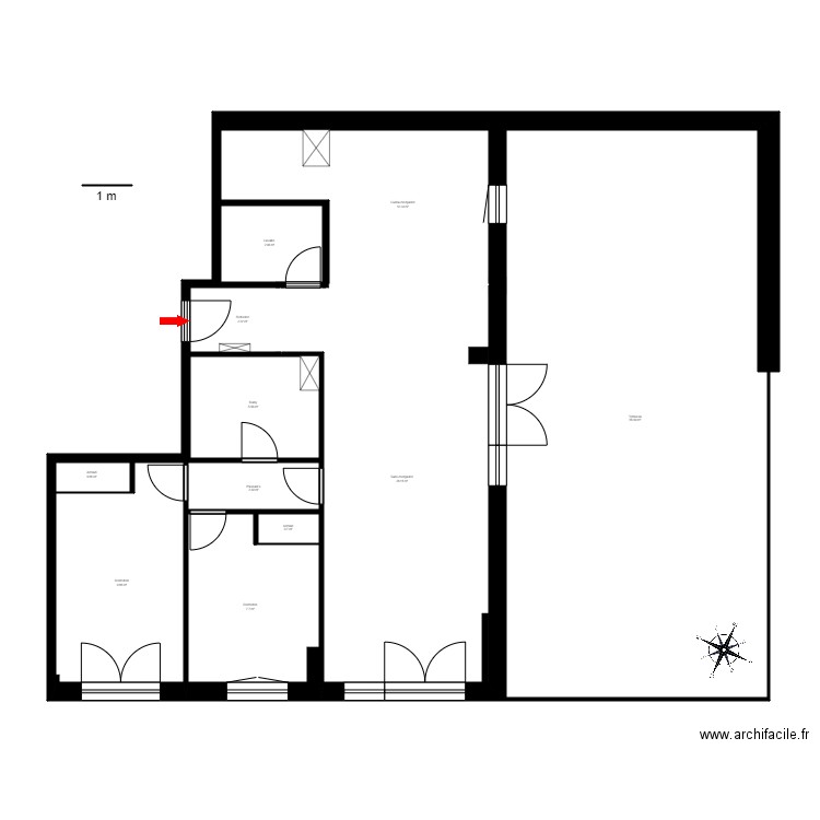 ED ESTELS DE LA TURERA BLOC B ESC 1 1 2 ORDINO. Plan de 14 pièces et 153 m2