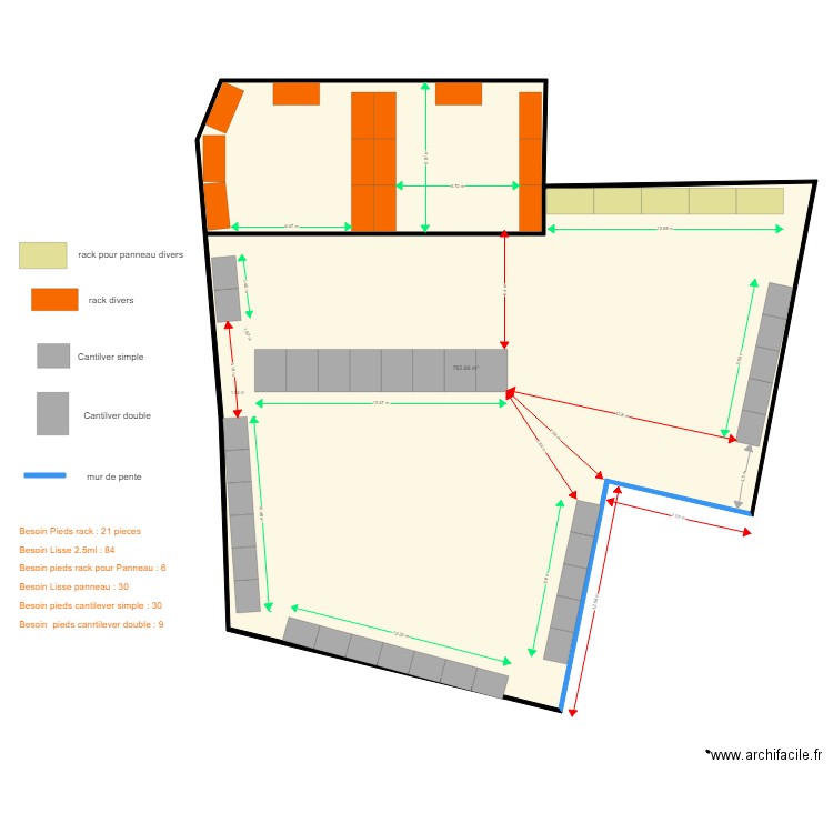 zone 2. Plan de 0 pièce et 0 m2