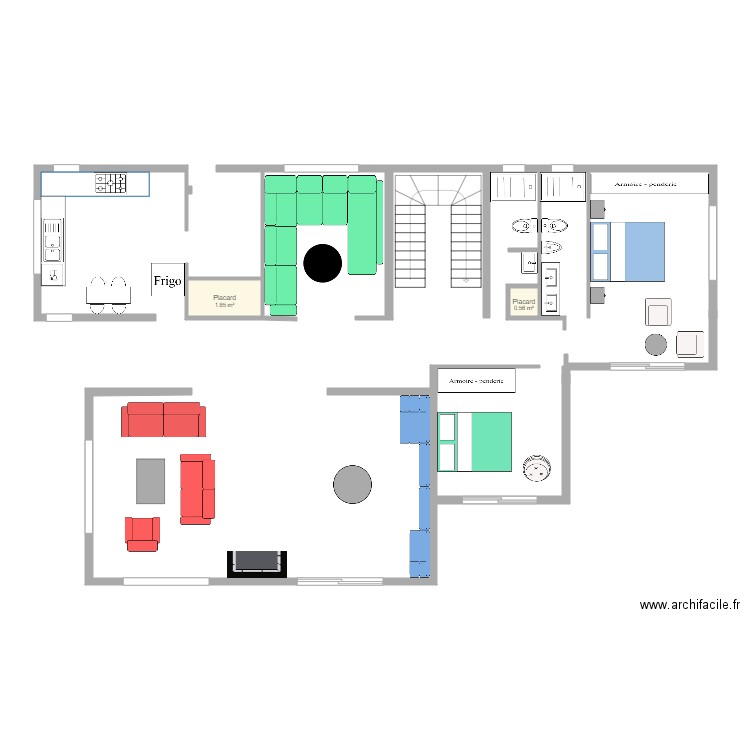 Plan maison ferme. Plan de 0 pièce et 0 m2