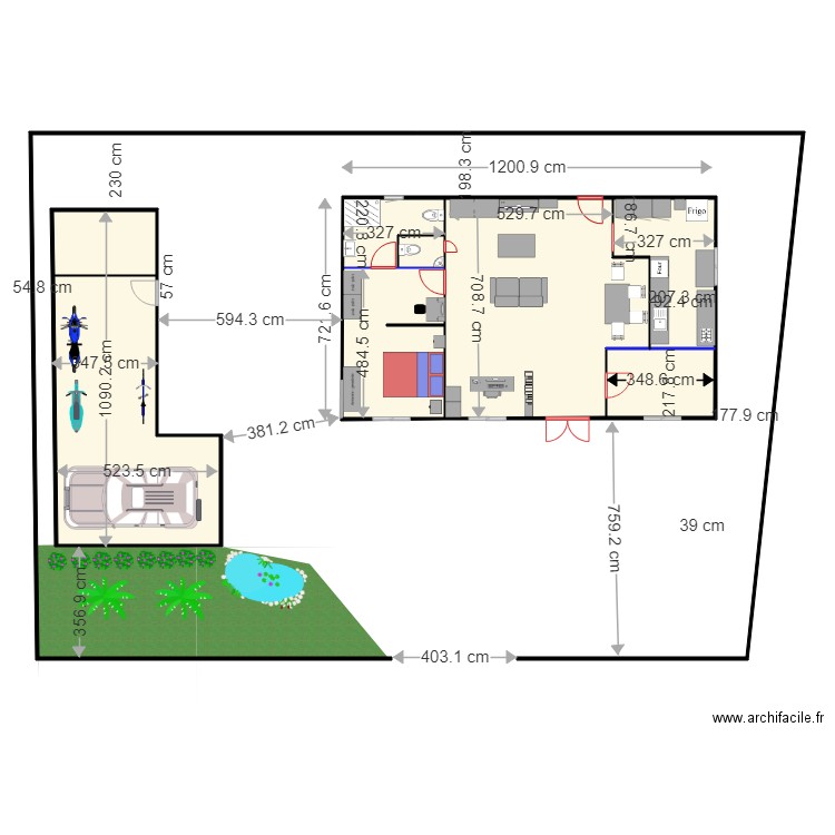 container maison. Plan de 0 pièce et 0 m2