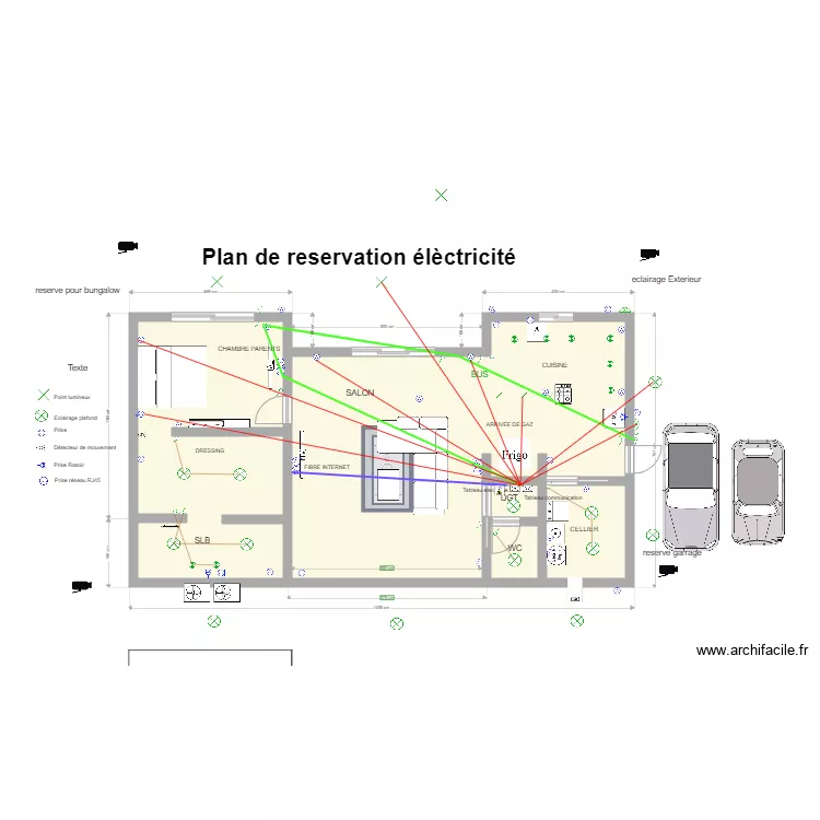 maison PLAN BUS. Plan de 