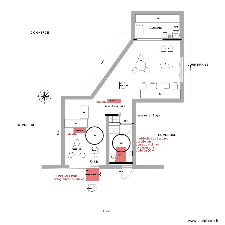 TELLE MERE TEL FILS TRAVAUX. Plan de 0 pièce et 0 m2