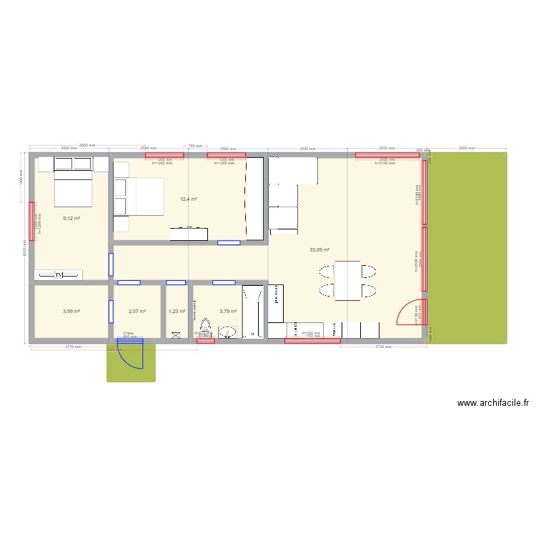 75 4.2. Plan de 9 pièces et 81 m2