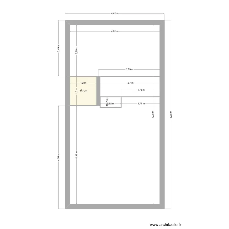 JC DEVANLAY. Plan de 2 pièces et 2 m² JC DEVANLAY. Plan de 2 pièces et 2 m²