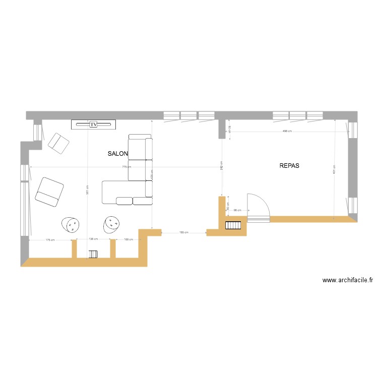 SALON SAM . Plan de 0 pièce et 0 m2