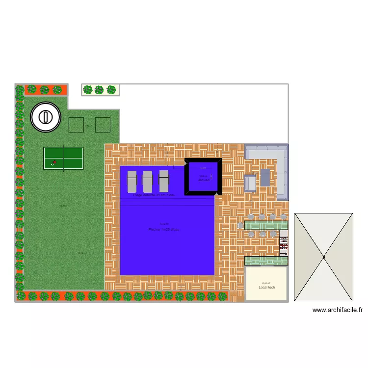 Maison Portes 2. Plan de 