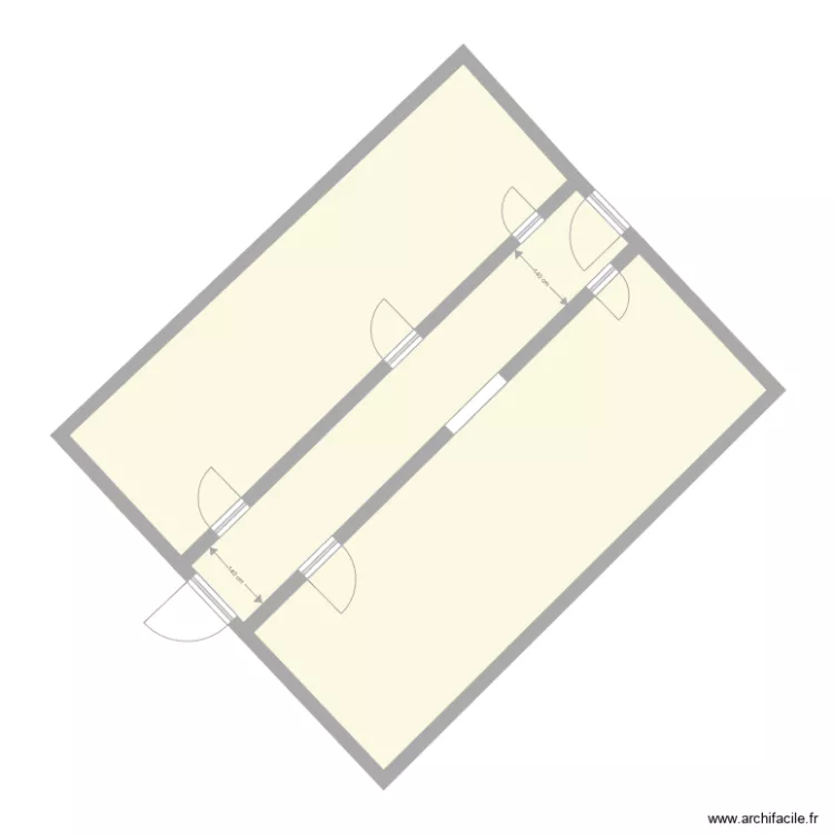 Circulation RDC Hotel Albert. Plan de 
