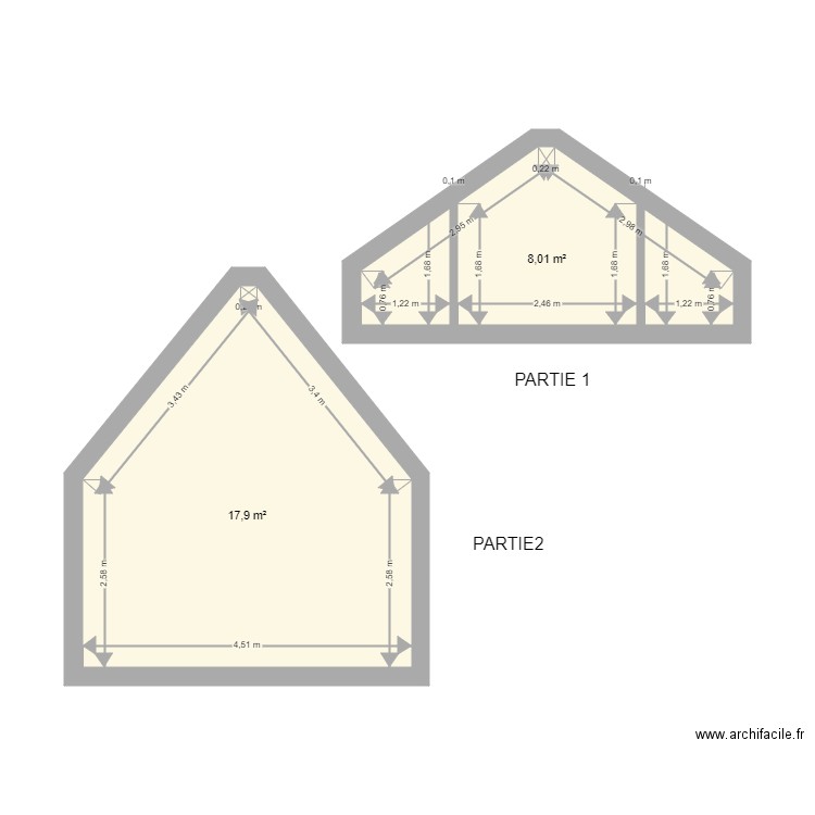 Deffossez. Plan de 16 pièces et 252 m2