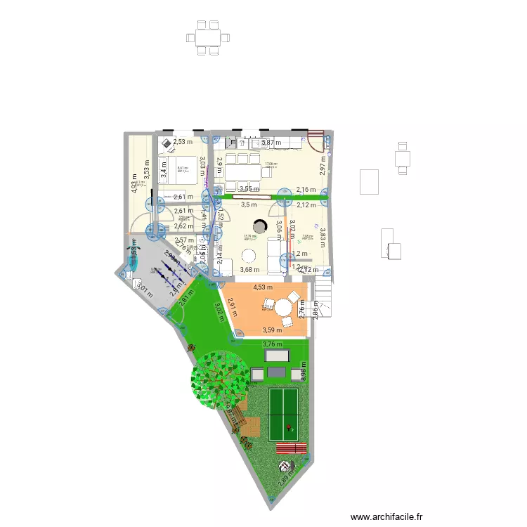 rdc san martin berri sukalde déplacé salon au fond3. Plan de 10 Pièces et 119 m² rdc san martin berri sukalde déplacé salon au fond3. Plan de 10 Pièces et 119 m²
