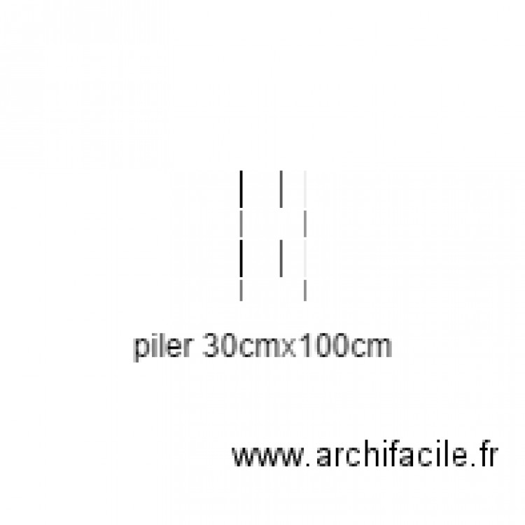 pilier poteau pré. Plan de 0 pièce et 0 m2