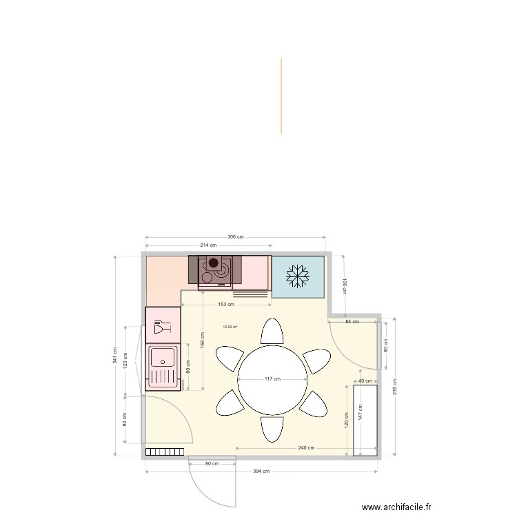 cuisine Soucieu. Plan de 0 pièce et 0 m2