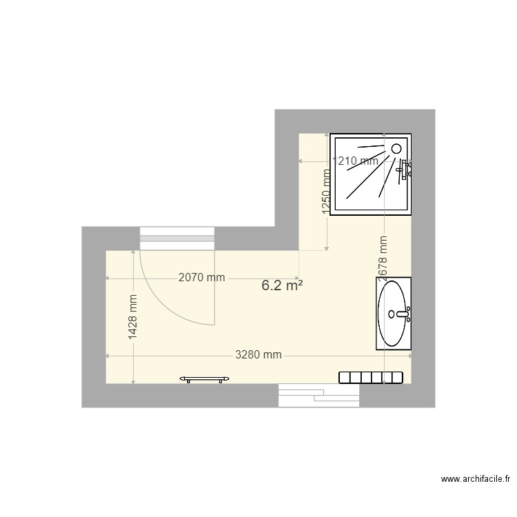 salle de bain bas. Plan de 0 pièce et 0 m2