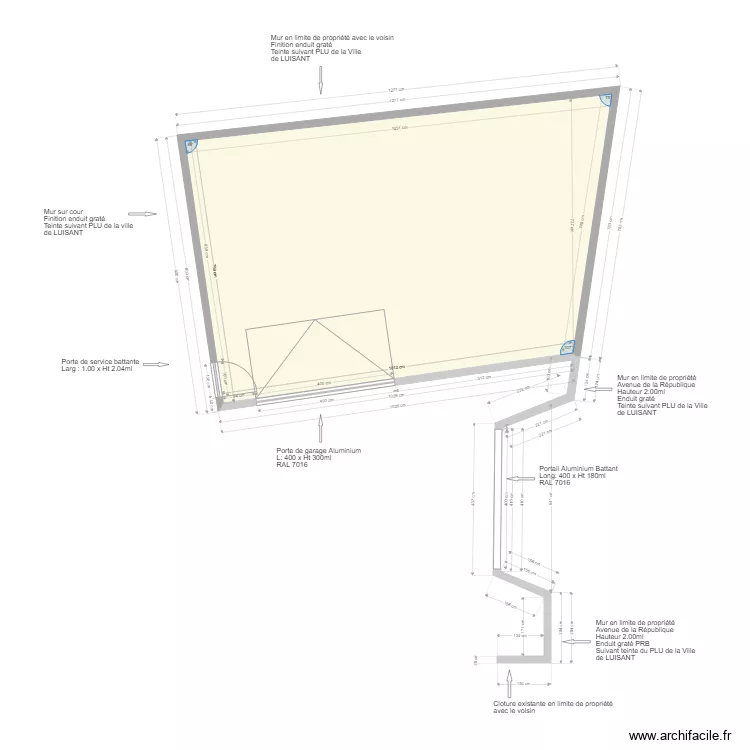 PLAN GARAGE LUISANT le 05 MAI 2020 AMENAGEMENT. Plan de PLAN GARAGE LUISANT le 05 MAI 2020 AMENAGEMENT. Plan de