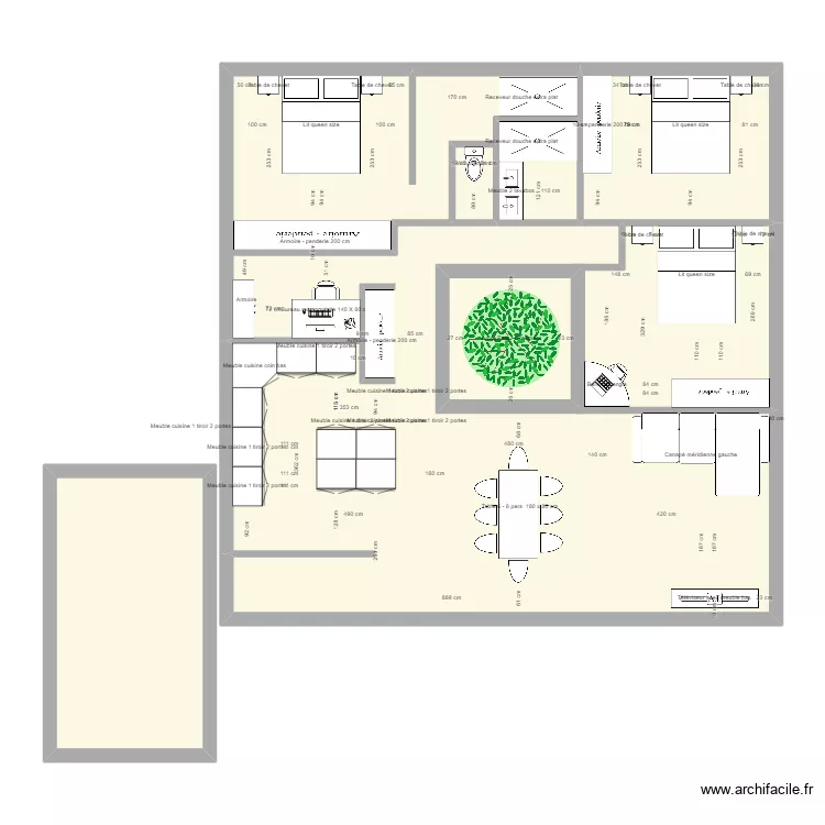 plan maison arpaillargue. Plan de 