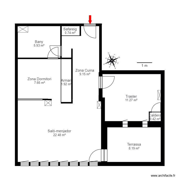 ED BELLESGUARD BLOC C 2 2 EL TARTER CANILLO. Plan de ED BELLESGUARD BLOC C 2 2 EL TARTER CANILLO. Plan de