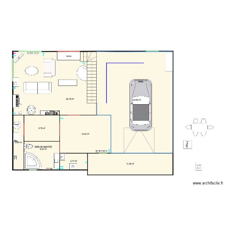 Projet Maison 1. Plan de 0 pièce et 0 m2