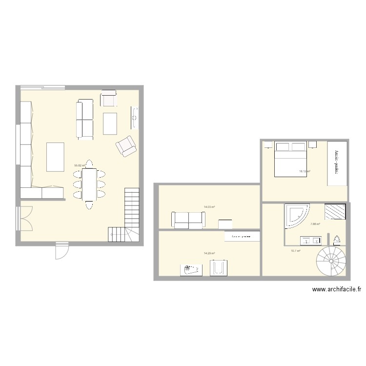 Maisons J et B. Plan de 0 pièce et 0 m2
