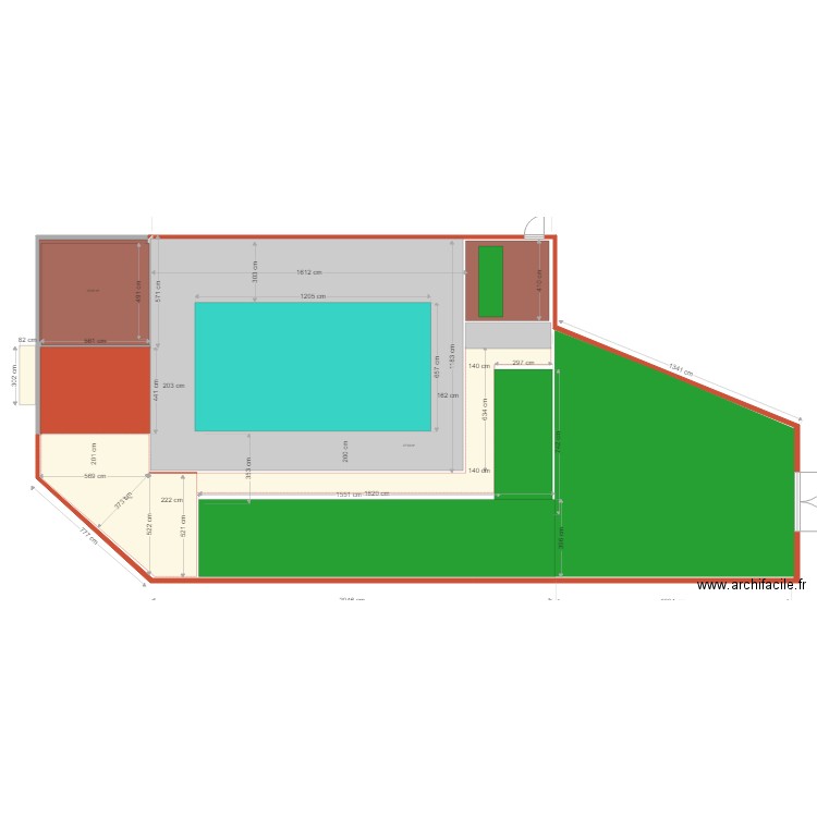 plan tour piscine dallage grillage nouveau. Plan de 0 pièce et 0 m2