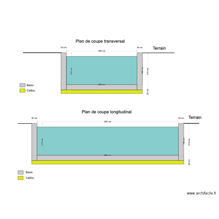 Piscine. Plan de 0 pièce et 0 m2