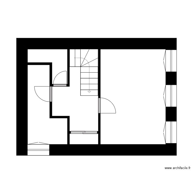 Mairie chassey beaupré  25. Plan de 8 pièces et 53 m2