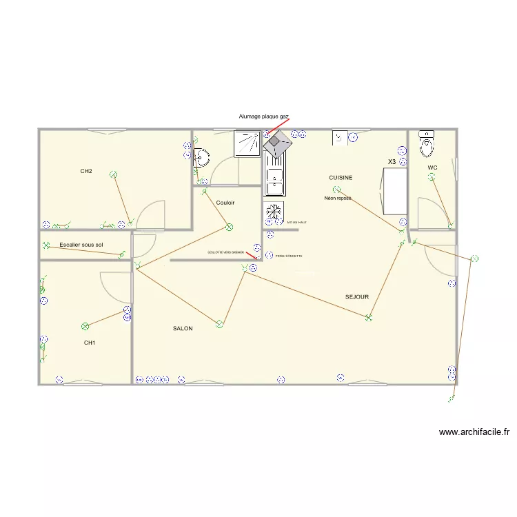 GUILLONEAU  FUTUR. Plan de 