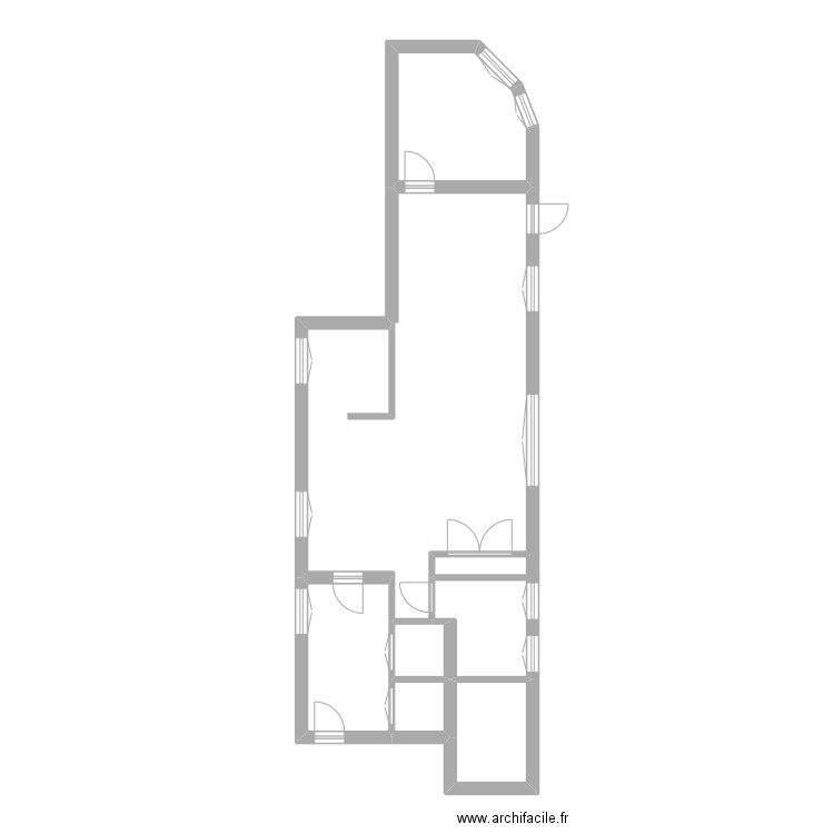 PLAN. Plan de 6 pièces et 22 m2