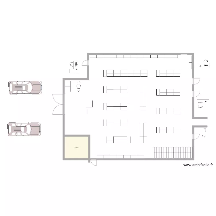 magasin avignon. Plan de 