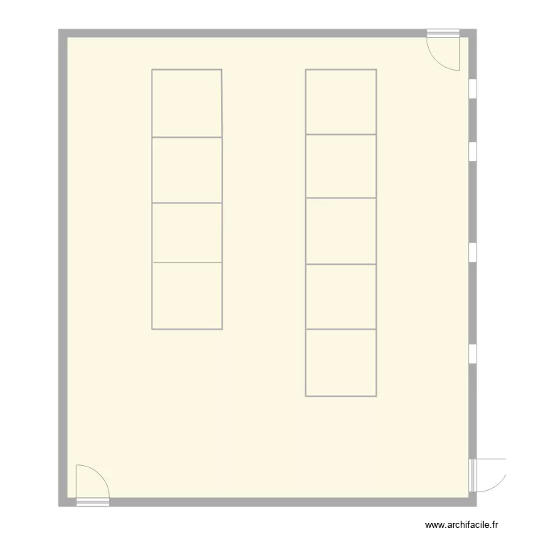 salle a manger. Plan de 