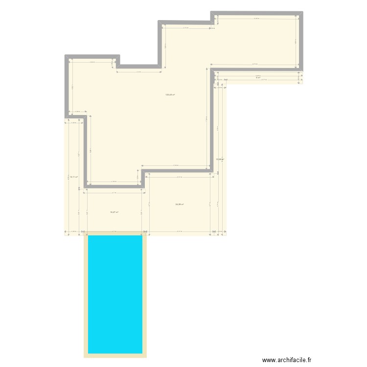 Maison. Plan de 6 pièces et 193 m2