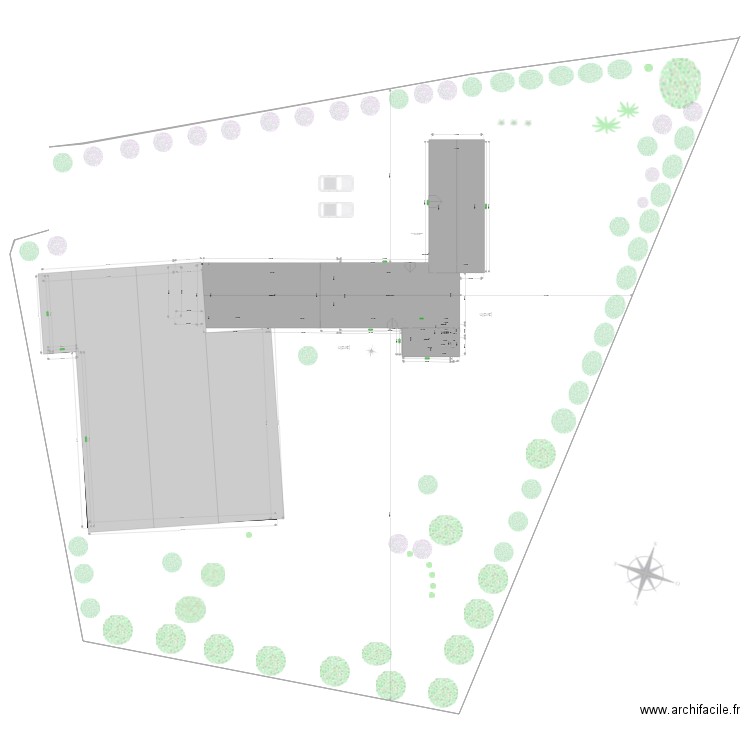 plan de maison intégrale toiture. Plan de 11 pièces et 363 m2