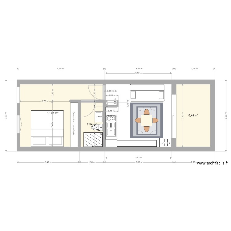 Appartement 504 2. Plan de 0 pièce et 0 m2