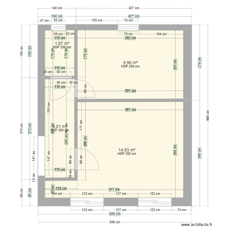 plan10. Plan de 4 pièces et 30 m2