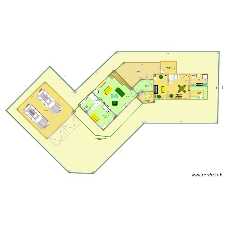 PC EXTENSION ET GARAGE. Plan de 0 pièce et 0 m2